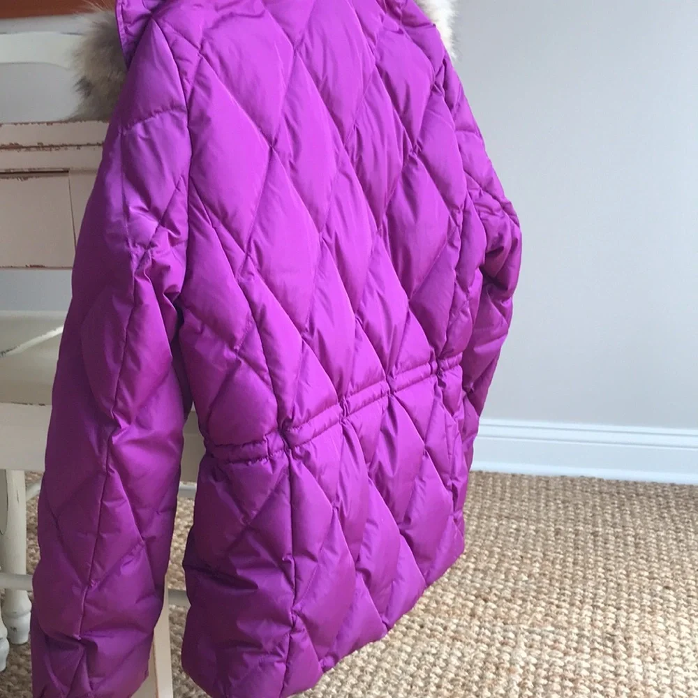 COACH Legacy Fur Trim 85 Percent Down Puffer Coat. Fur Trim. Size Large